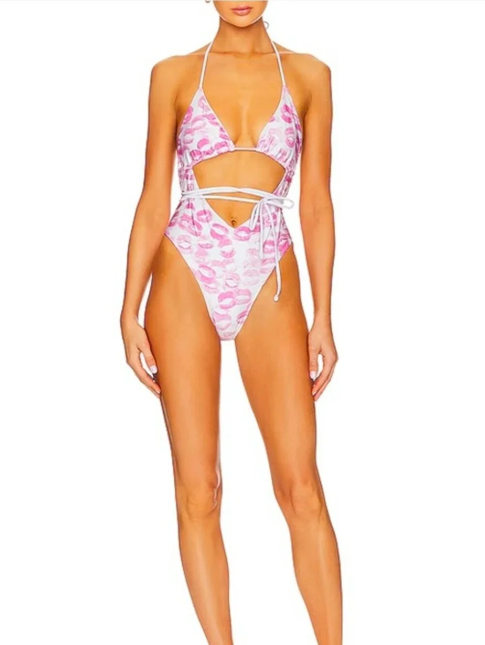 NWOT Frankies Bikinis X Sydney Sweeney Gemma Shine One Piece Bikini XL